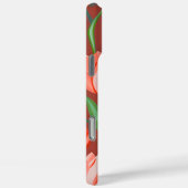 Elegant Tulp Bloempatroon – Rood & Perzik Lente Case-Mate iPhone Case (Achterkant / Rechts)