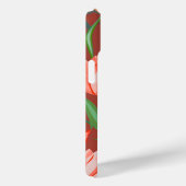 Elegant Tulp Bloempatroon – Rood & Perzik Lente Case-Mate iPhone Case (Achterkant / Rechts)