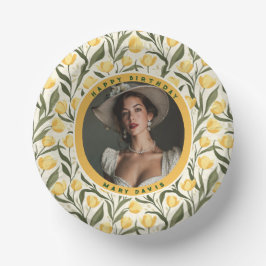 Elegant Tulp Thema Verrassingsverjaardagsfeest Papieren Kommen