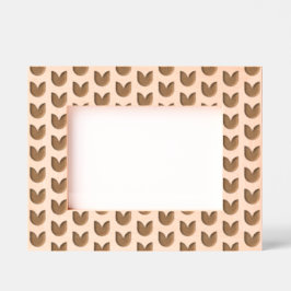 Elegant Tulpen Bloemenpatroon Gegraveerde Lijstjes