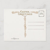 Elegant Tulpen en paasgroet Briefkaart (Achterkant)