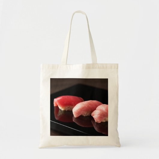 Elegant Tuna Sushi Trio Tote Bag (Voorkant)