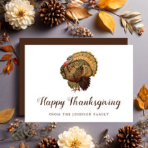 Elegant Turkije Happy Thanksgiving