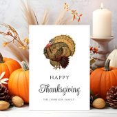 Elegant Turkije Vriendschapsdiner Kaart