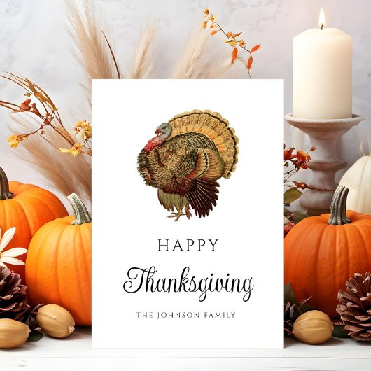 Elegant  Turkije Vriendschapsdiner Kaart