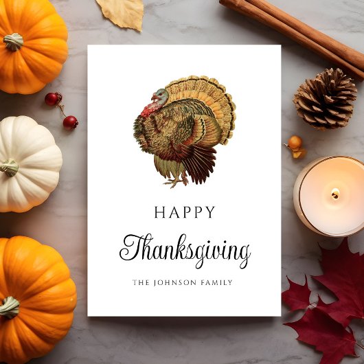 Elegant Turkije Vriendschapsdiner Kaart