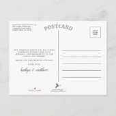 Elegant Turquoise Agate Wedding Bedankt Aankondigingskaart (Achterkant)