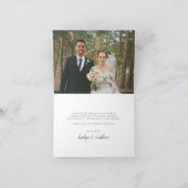 Elegant Turquoise Agate Wedding Hartelijk dank Bedankkaart (Binnen)