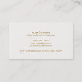 Elegant Turquoise Blauw Bamboe Natuur Health Spa Visitekaartje (Achterkant)