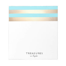 Elegant Turquoise Blue en Gold Stripes