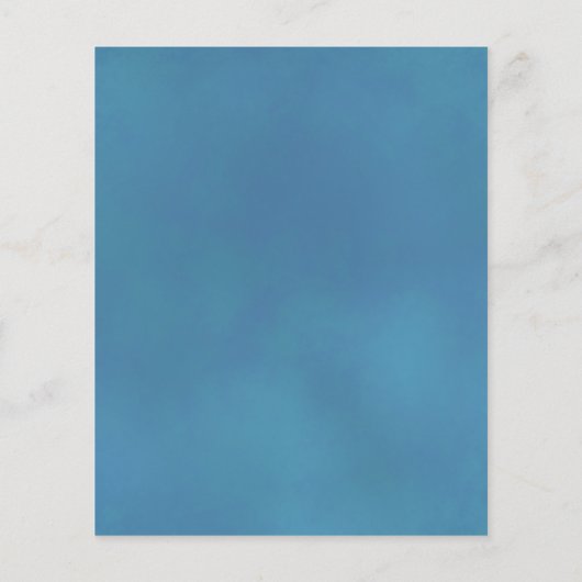 Elegant Turquoise Blue Roos BUDGET Wedding Invite (Achterkant)