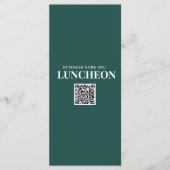 Elegant Turquoise Evenementen Menu Logo Zakelijke (Voorkant)