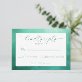 Elegant Turquoise Formeel Antwoord (Staand voorkant)