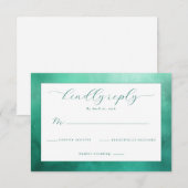 Elegant Turquoise Formeel Antwoord (Voorkant / Achterkant)