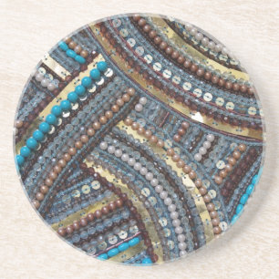 Elegant turquoise gesequenceerd zandsteen onderzetter