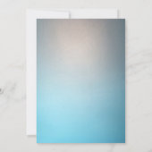 Elegant Turquoise Gold Script Wedding Kaart (Achterkant)