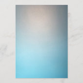 Elegant Turquoise Gold Script Wedding Menu (Achterkant)