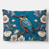 Elegant Turquoise Kingfisher Bird Floral  Etui (Achterkant)