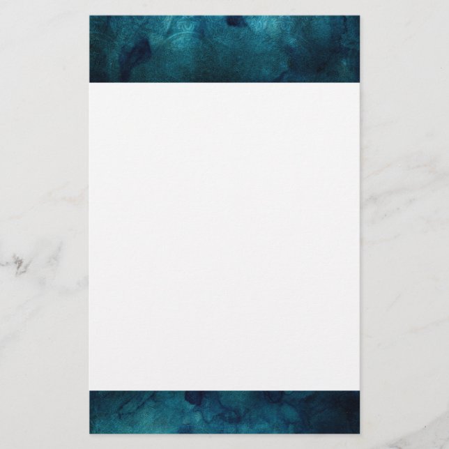 Elegant Turquoise Mandala Waterverf Patroon (Voorkant)