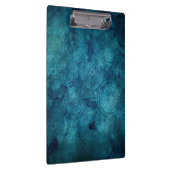 Elegant Turquoise Mandala Waterverf Patroon Klembord (Rechts)