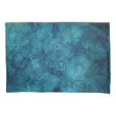 Elegant Turquoise Mandala Waterverf Patroon Kussensloop (Voorkant)