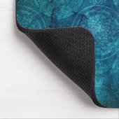 Elegant Turquoise Mandala Waterverf Patroon Muismat (Hoek)