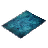 Elegant Turquoise Mandala Waterverf Patroon Notitieboek (Linkerzijde)