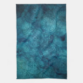 Elegant Turquoise Mandala Waterverf Patroon Theedoek (Verticaal)