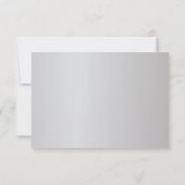 Elegant Turquoise & Silver Florid Wedding Design Save The Date (Achterkant)