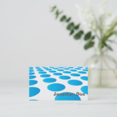 Elegant Turquoise Stippen Personal Visitekaartje (Staand voorkant)