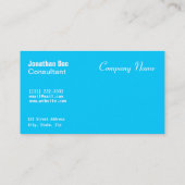 Elegant Turquoise Stippen Personal Visitekaartje (Achterkant)