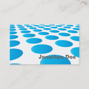 Elegant Turquoise Stippen Personal Visitekaartje