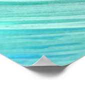 Elegant Turquoise Tides Beach Bruiloft Welkom Poster (Hoek)