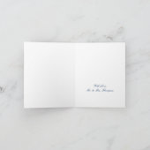 Elegant Turquoise Tides Beach Weddenschap Hartelij Bedankkaart (Binnen)