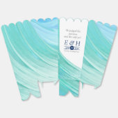 Elegant Turquoise Tides Beach Wedding Bedankdoosjes (Ongevouwen)