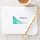 Elegant Turquoise Tides Beach Wedding Etiket (Insitu)