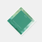 Elegant Turquoise Waterverf Servet (Hoek)