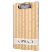 Elegant Tuscan Stripe Modern Heart Pattern Klembord (Links)
