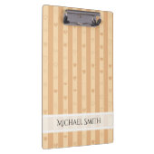 Elegant Tuscan Stripe Modern Heart Pattern Klembord (Rechts)