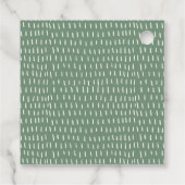 Elegant Tuscany Italië Waterverf Landschap Weddens Bedankjes Labels (Achterkant)