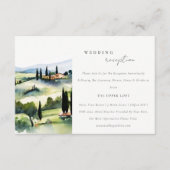 Elegant Tuscany Italy Landscape Weddenschap Recept Informatiekaartje (Voorkant)