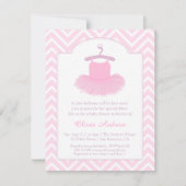 Elegant Tutu Ballerina Baby Shower Invitaties Kaart (Voorkant)