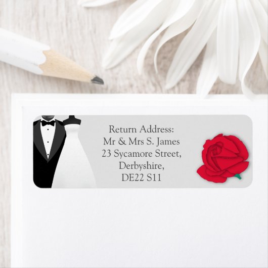 Elegant Tuxedo and Wedding Dress Custom Etiket (Insitu)