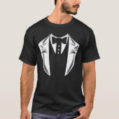 Elegant Tuxedo White Funny Mannen T-shirt (Voorkant)