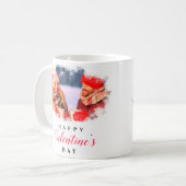 Elegant Twee Foto  Valentijnsdag Gift Koffiemok (Voorkant links)