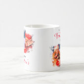 Elegant Twee Foto  Valentijnsdag Gift Koffiemok (Center)