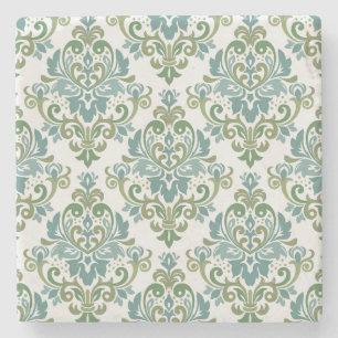 Elegant twee kleuren-decoratief Damaspatroon Stenen Onderzetter