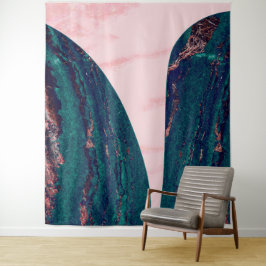 Elegant tweekleurig marmeren patroon wandkleed