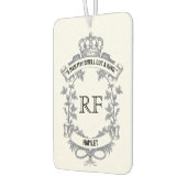 Elegant tweezijdig citaat monogram luchtverfrisser (Links)