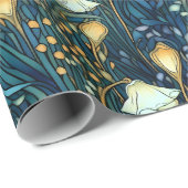 Elegant Twilight Garden bloemenpatroon Cadeaupapier (Rol Hoek)